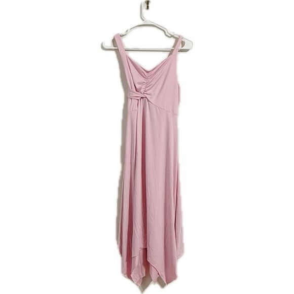 Pink Asymmetrical Sweetheart Sundress for Weddings - Picture 1 of 7
